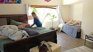 Stepmom And Stepson Get Frisky In Bedroom