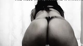 Before shower twerk in bathroom