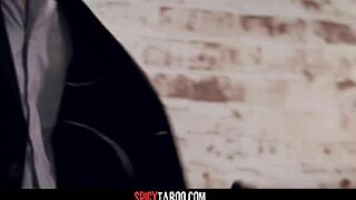 Sexy secretary gets fucked rough by her boss on the office couch