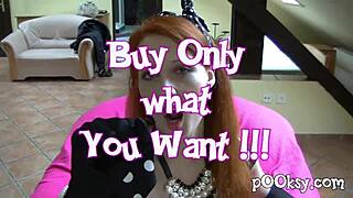 sexy amateur redhead with gloves fucked in blue lingerie 😘