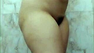hindi story of bathroom intimate moment with big natural tits