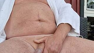 chris outside in european amateurs setting enjoying the air