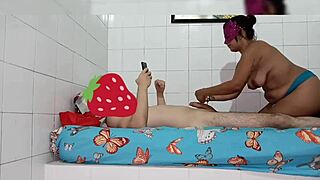 Friend comes home for netflix but swallows big cock from new york on halloween