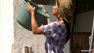 Slim Teen 18+ Honey Demon With Perfect Body Seduce To First Time Hard Outdoor Anal Sex By Big Dick Worker