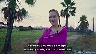 inked latina pulled for public sex after bj 😈