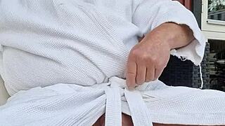 chris outside in european amateurs setting enjoying the air