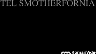 tall goddess amazon blonde dominatrix facesitting a man hard with her ass