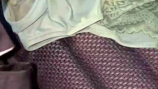 playing in my friend's wife's panties while she masturbates