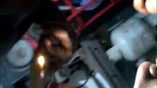 African teen slobbering on my dick with her phat cock sucking lips