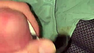 playing in my friend's wife's panties while she masturbates