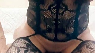 skinny sexy gypsy milf fucks her man at home