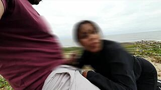 'Anal Day On The Beach With Naughty Voyeurs' She Moans