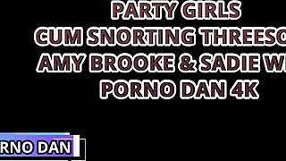 Kutoi Amy Brooke tuntee hurjaa nautintoa ryhmäseksissä