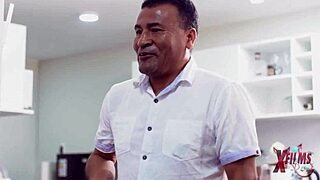 Dad Sucks Son With Busty Girlfriend Then Teaches Fucking Lessons