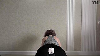 Big ass tries on panties shorts and records sexy video for lover home camera watches mature wife pawg