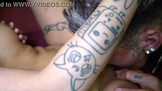 Superhot cute alt girl shows how much of a whore she can be while taking cock bareback