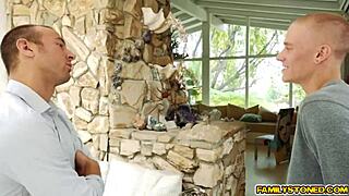 Lily Jordan's Shocking Double Blowjob Surprise!