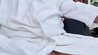 chris outside in european amateurs setting enjoying the air