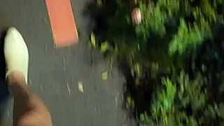 Asian Shemale Ting Xuan Exposed in Public Community Garden