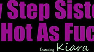 kiara cole overheats in shower, stepbro sprays her tits instead of face