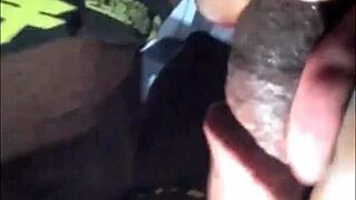 African teen slobbering on my dick with her phat cock sucking lips