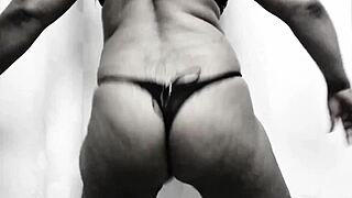 Before shower twerk in bathroom