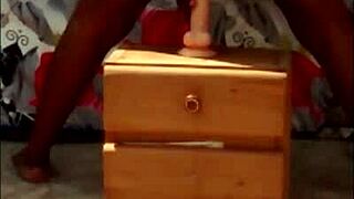 Why is this African girl fucking herself outside her house? Part 1.