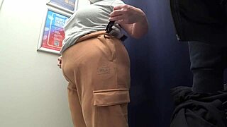 the camera in the fitting room watches a big ass in satin panties curvy milf changes clothes pawg amateur fetish