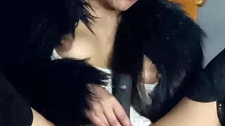 Brunette latina amateurs use dildos and toys for intense solo masturbation in homemade compilation