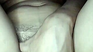 can you believe this young latina masturbating her hairy pussy until creamy orgasm?