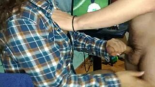 Colombian Brunette's Big Tits and Ass Tease During Soccer World Cup