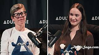 Hazel Moore and Bree Mills discuss their daily anal routines during a casting interview, revealing how it affects their eating habits.