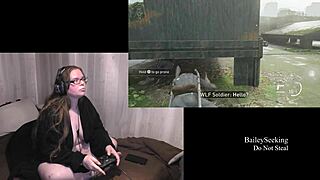 Naked Last of Us 2 Play Through Part 6 with BBW Brunette