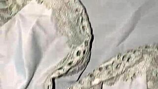 playing in my friend's wife's panties while she masturbates