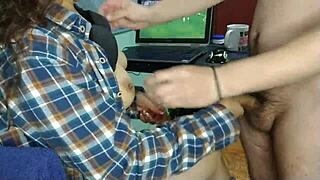 Colombian Brunette's Big Tits and Ass Tease During Soccer World Cup