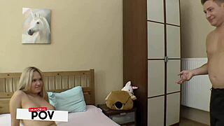 Irina Cage Gives Slobbery Double Bj Then Takes Two Huge Cocks