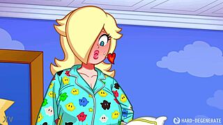 Princess Peach and Rosalina are futa fucking hard in this hentai 😍