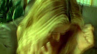 Busty Blonde Has Wet Shaved Pussy.