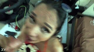 Daisy ladyboy red stocking fuck