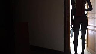 We had fun playing with that skinny ebony body, fucking her pussy in doggystyle.