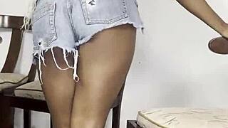 Young brazilian vicky menage rebolando with big natural tits.