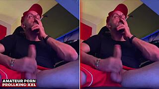 Prollking xxl subtly shows off his monster cock. Sneakers and socks fetish.