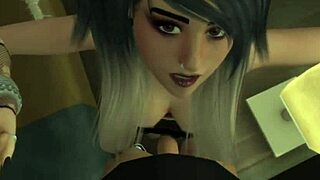I had POV sex with a goth girl at the party in Sims 4