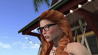 Redhead Spreads Wet Pussy, Fingers Clit to Orgasm in Solo Fetish Scene