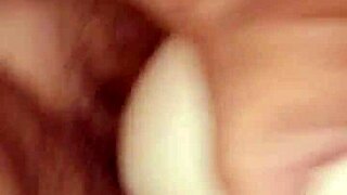 white girl contrasts with big black dick while riding standing