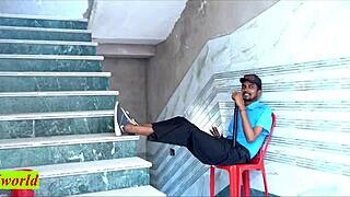 Beautiful bhabhi cheating sex with security guard hindi malkin sex