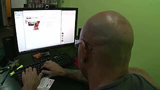 Amateur workers share quick intimate moments at the office