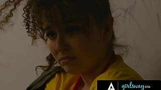 girlsway - alex coal has massive squirting orgasms from femdom camp counselor in front of everyone