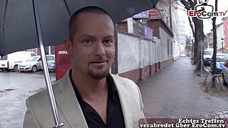 Deutsche Straßen Schlampe Abgeschleppt Und Zum Sex Überredet