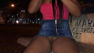 The naughty married latina meets a stranger outdoors and fucks him passionately